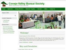 Tablet Screenshot of cvbs-bonsai.org